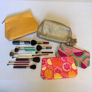 Makeup Bags/Brushes Clinique Lauder Arden Lancome